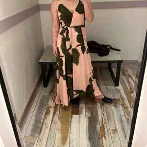 Anthropologie Hutch printed Wrap Maxi Dress